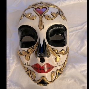 Carta Alta - Volto Morte Red Venetian Mask Decor